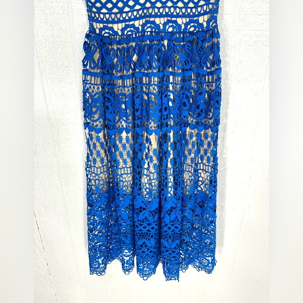 Lulus lace midi dress blue size XS - Picture 3 of 9